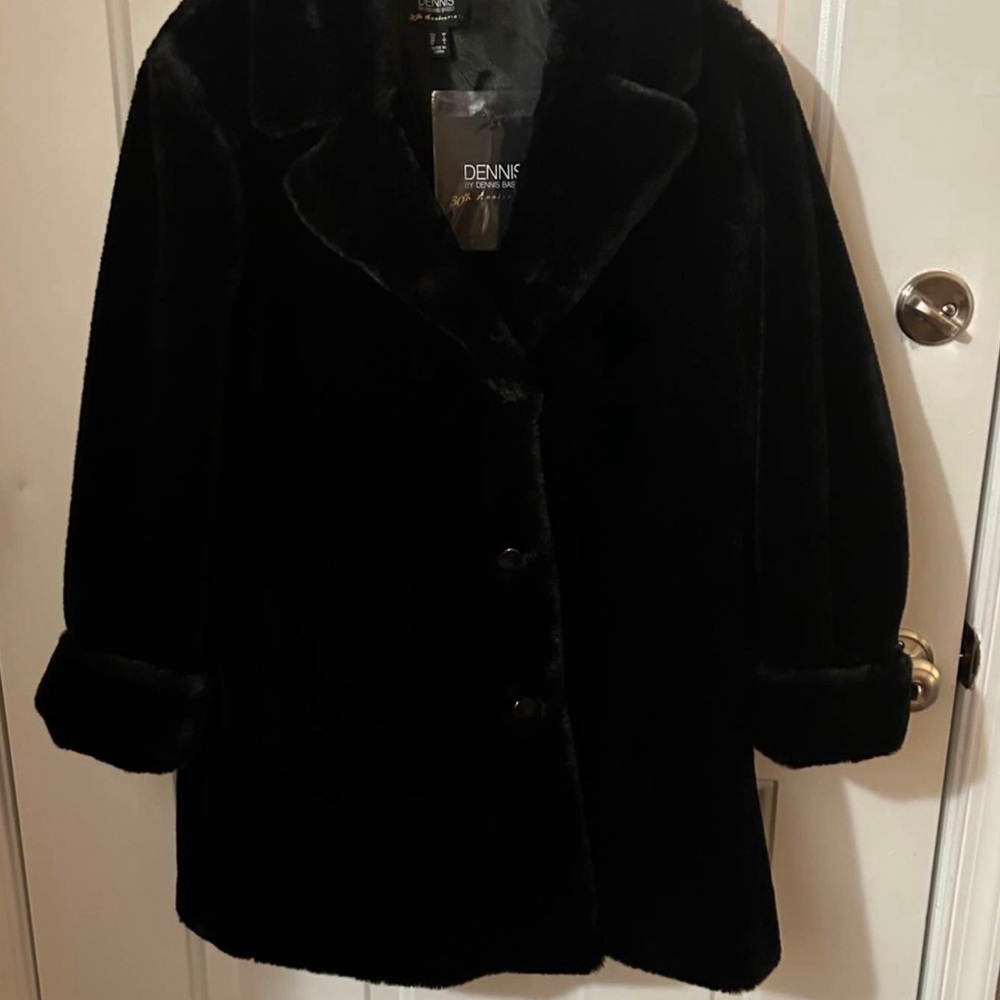 Dennis Basso faux fur jacket - tags on!